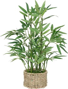 Bambus artificial cu ghiveci natural Ly înălțime 46 cm