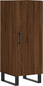 vidaXL Servantă, stejar maro, 34,5x34x90 cm, lemn compozit