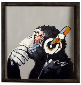 Tablou de perete 33x33 cm negru/multicolor