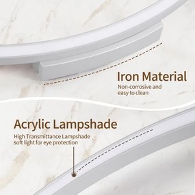 Brilagi - Lampă LED reglabilă PORTOFINO LED/60W/230V Ø 80 cm argintie +telecomandă