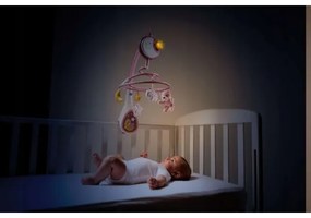 Carusel pentru pătuț cu sunete 3 în 1 NEXT2DREAMS 3xAA roz Chicco