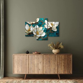 Tablou - Vitraliu cu magnolie (90x60 cm)