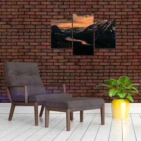 Tablou - Lac între munți (90x60 cm)