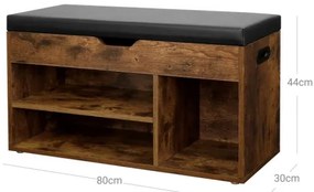 Pantofar DAVOR maro/negru