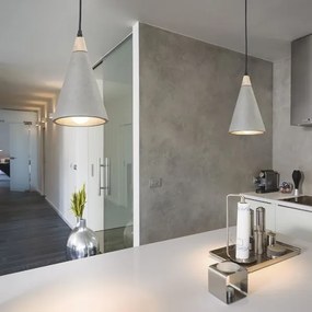 Lustră pe cablu HEIDI 1xE27/28W/230V beton/lemn RED-Design Rendl-R12380