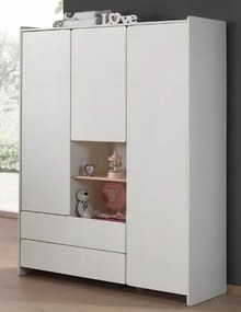 Dulap camera copii CU 3 UȘI KIDDY ALB