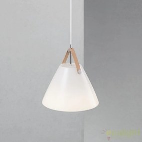 Lustra / Pendul design nordic Strap 27 alb opal 84313001 DFTP