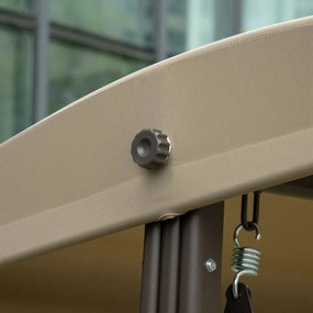 Outsunny 3-sits Hollywoodschaukel pentru gradina cu acoperis si perne confortabile | Aosom Romania
