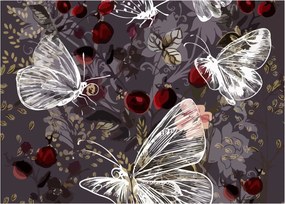 Tablou pe sticlă - Fluture (70x50 cm)