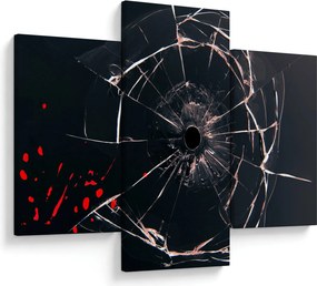 Tablou abstract - sticla spartă (90x60 cm)