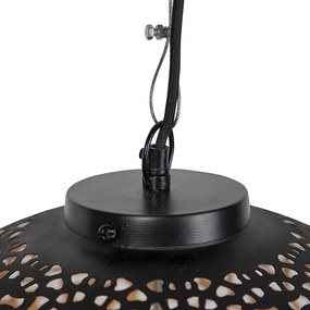 Lampă suspendată orientală neagră cu auriu 45 cm - Radiante