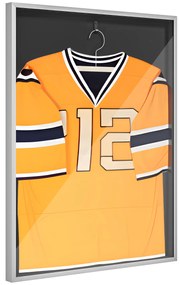 Cadru HOMCOM T-frame pentru tricou din aliaj de aluminiu cu acrilic și captuseală interioară din feltro, 70 x 90 cm | Aosom Romania