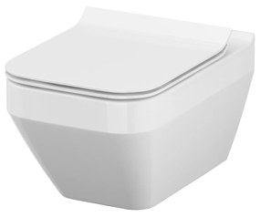Set vas WC Cersanit Crea K114-016, capac WC Cersanit Crea K98-0178
