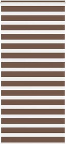 vidaXL Jaluzea tip zebra maro lățime țesătură 95,9 cm poliester