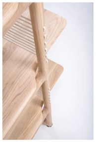 Bibliotecă din lemn masiv de stejar Gazzda Muse, 216 cm h