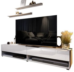 Expedo Set mobilier ELPASO 33, alb/alb luciu