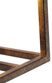 Lampă de perete industrială maro ruginiu - Cage