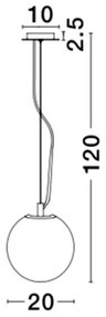 Pendul design modern 20cm Frozen NVL-9204203