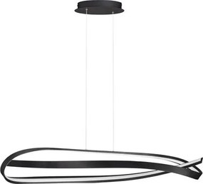 Lustra suspendata LED CCT OLIA aluminiu negru