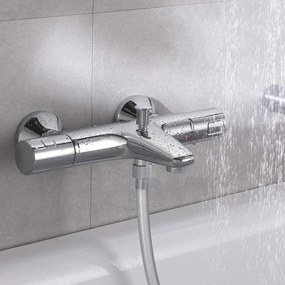 Baterie cada-dus termostatata Grohe Precision Start crom lucios