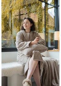 Pătură taupe din micropluș/cocolino 150x200 cm Pippa – Tiseco Home Studio