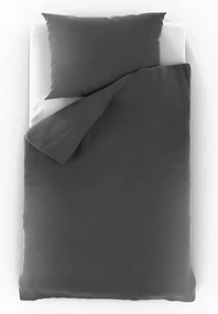 Lenjerie de pătuț din muselină Kvalitex pentrucopii gri închis, 90 x 135 cm, 45 x 60 cm