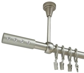 Galerie simpla prindere tavan allure 19 mm crom mat (Alege marime: 280 cm)