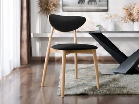 Scaun sufragerie KD 65 C (Fag + Negru) . Promo -17%. 1103482