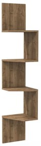 Etajeră de colț DESALDO 155,2x29,6 cm maro