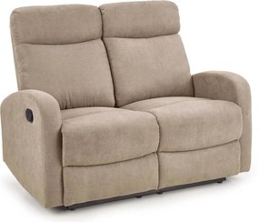 Canapea pliabila OSLO 2S, bej, stofa, 128x95/158x100 cm