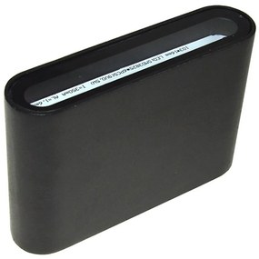 Aplică perete exterior LED FLOW LED/3W/230V IP54 negru