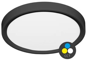 Plafonieră LED Ecolite W007-CCT/40W/CR SALY LED/40W/230V IP40 negru