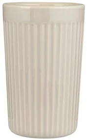 Cana ceramica bej cu striatii CAFE MYNTE LATTE