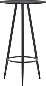 vidaXL Masă de bar, negru, 60 x 107,5 cm, MDF