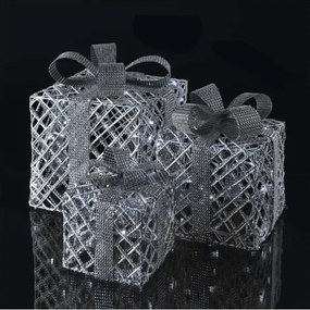 Decorațiune LED de Crăciun 72xLED/1,35W/230V argintie