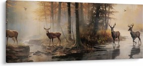 Tablou - Vintage pictura wildlife (120x50 cm)