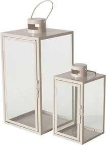 Set 2 felinare  metalice Arania,  bej