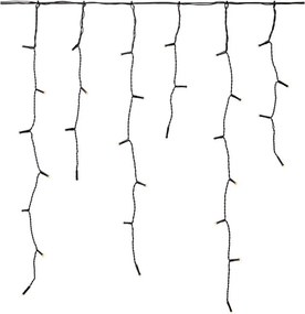 Markslöjd 108179-LED Perdea luminoasă de Crăciun pentru exterior GARDEN24, 160 LED / 24 V, 3,1 m, alb cald