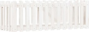 vidaXL Pat înălțat grădină design gard alb 150x50x50cm lemn pin tratat