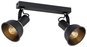 Lustra cu 2 spoturi directionabile Twist negru