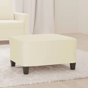 349356 vidaXL Taburet, crem, 70x55x41 cm, piele ecologică