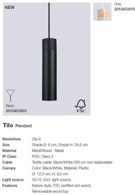Lustra, Pendul minimalist design nordic Tilo negru 2010453003 NL