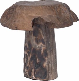 vidaXL Taburet natural 35 x 35 x 35 cm Lemn solid de tec