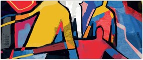Tablou - Abstract bărbați (120x50 cm)