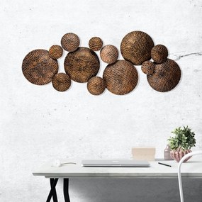 Decoratiune de perete Metal Legend, Multicolor, 43x8x112 cm