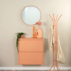 Pantofar somon cu deschidere înclinată din metal 75x77,5x22,5 cm Billy – Spinder Design