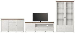 Set Living Jardon II, Lemn Masiv, Alb