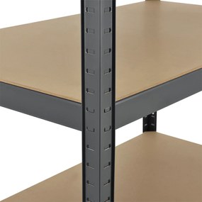 Jusky Set 2 rafturi - 180x90x40cm - gri