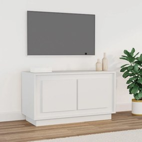 819852 vidaXL Dulap TV, alb, 80x35x45 cm, lemn prelucrat