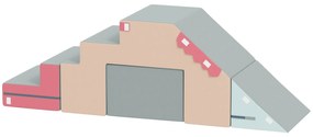 AIYAPLAY Set de 2 blocuri moi pentru copii mici, piele artificială, spumă, pentru cățărare, construcție, joacă, colorat | Aosom Romania